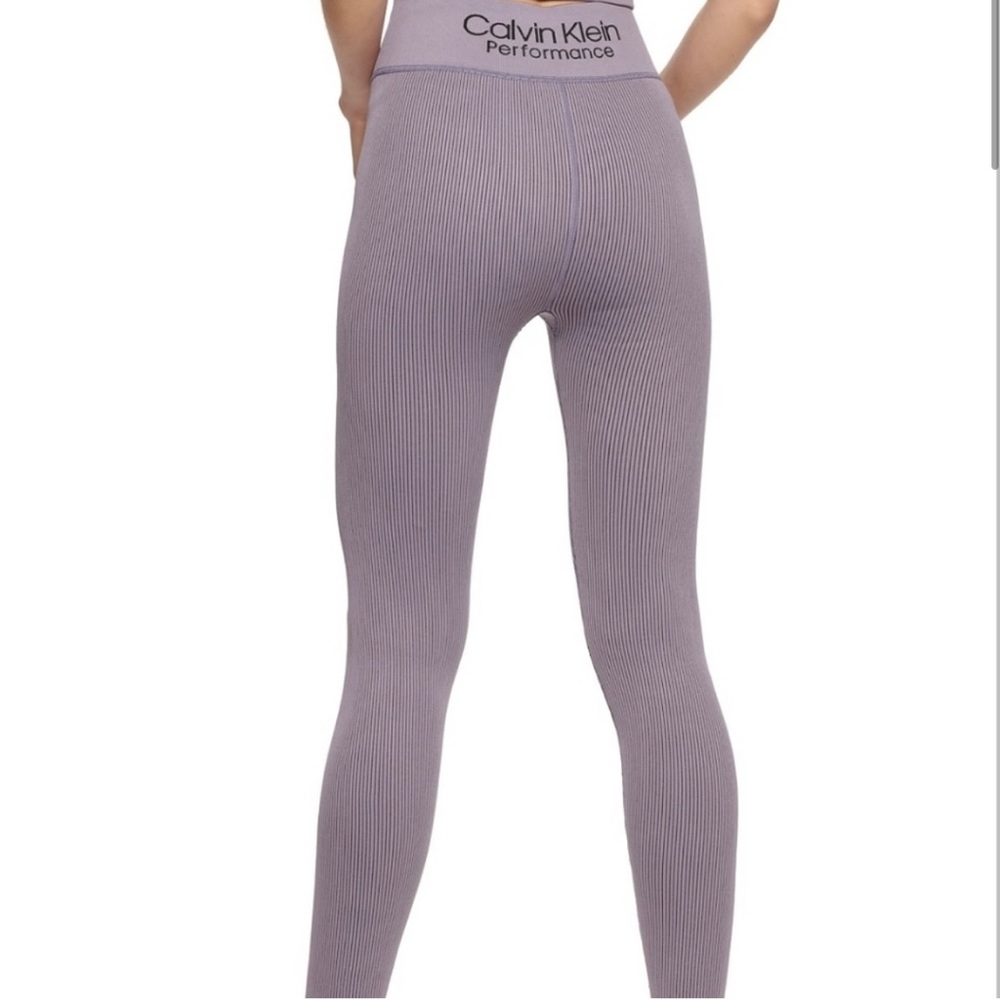 Purple Calvin Klein Performance Leggings
